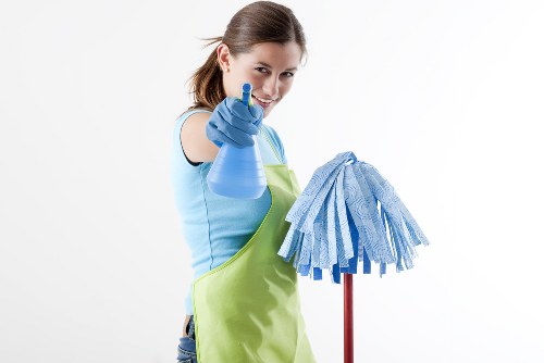Professional after builders cleaning in a Docklands property
