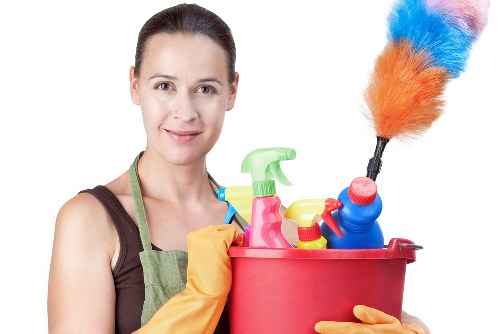 Professional move out cleaning for a modern Docklands kitchen and bathroom
