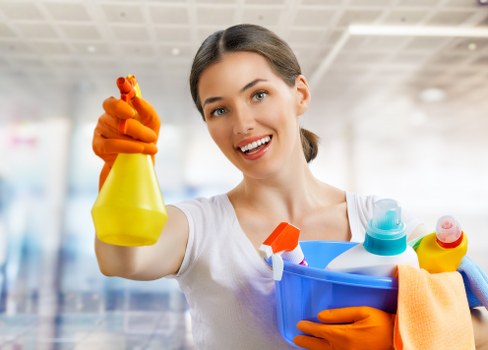 Vacuuming and dusting as part of domestic cleaning in Docklands