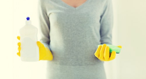 Personal protective equipment used during professional cleaning