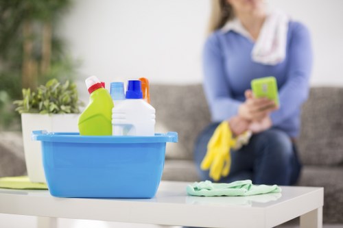 Residential carpet cleaning service in a Docklands apartment with fresh flooring