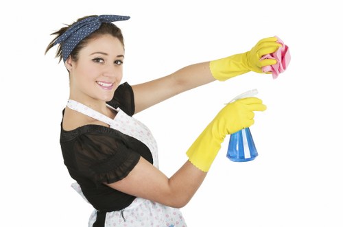 Docklands commercial cleaners sanitising shared office surfaces