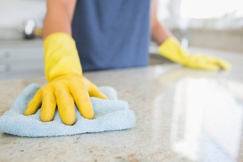 Eco-friendly office cleaning in a Docklands workplace