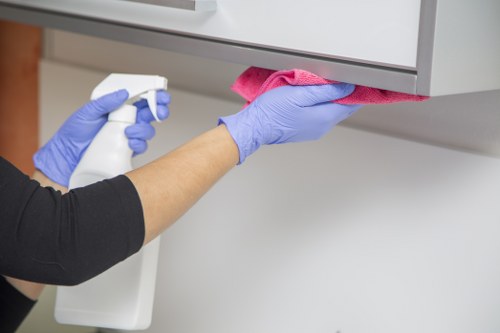Docklands office cleaning team maintaining a commercial workspace